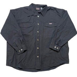 Dickies Men’s Black Button Front Work Gear Utility Shirt Size 3XL